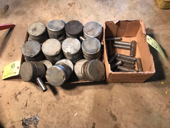CONTINENTAL 65/85 A/R PISTONS & PISTON PINS (APPROX 20)