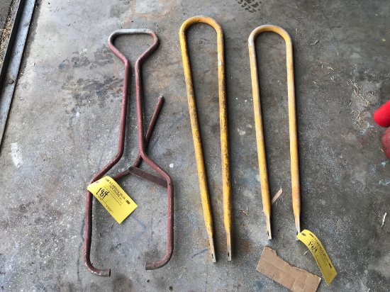 (3) HAND HELD TOW BARS