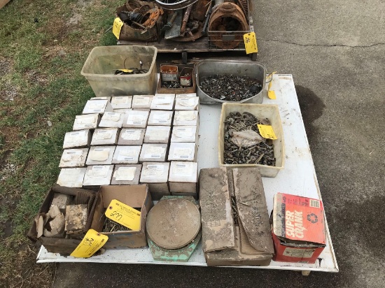 PALLET OF HARDWARE INCLUDING SEVERAL BOXES OF AN 5H14 MACHINE BOLTS