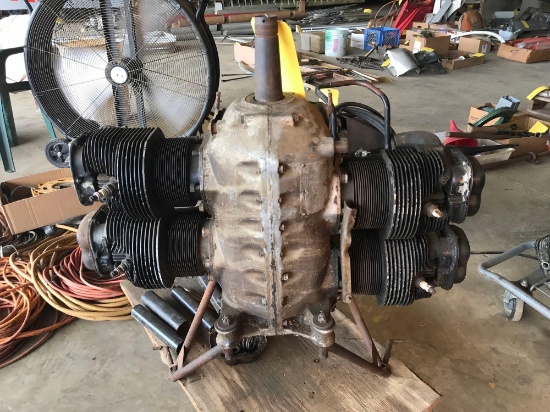 CONTINENTAL A-65 ENGINE CORE, HAD MINOR FIRE DAMAGE TO BOTTOM SIDE
