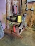 FAFNIR LARGE PEDESTAL MOUNTED GRINDER WITH 3 HP, 3 PHASE MOTOR, BELT DRIVEN