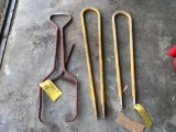 (3) HAND HELD TOW BARS