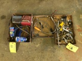 AIR BLOW GUNS & FITTING, INSPECTION MIRRORS & FINGERS, AIR VAC POWER LINE MONITOR & CAN OF R-12 WITH