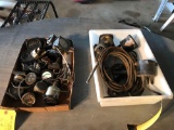 (2) BOXES 3 -N-1 GAUGES & SEVERAL SMALL GAUGES, SUCTION, AMP, VOLT, ETC.