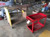 PARTS CART & METAL WORK BENCH