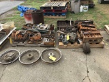 (2) PALLETS OF MODEL A CAR PARTS, ENGINE BLOCKS & MISC