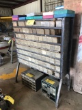LARGE & SMALL HARDWARE CABINETS WITH CONTENTS