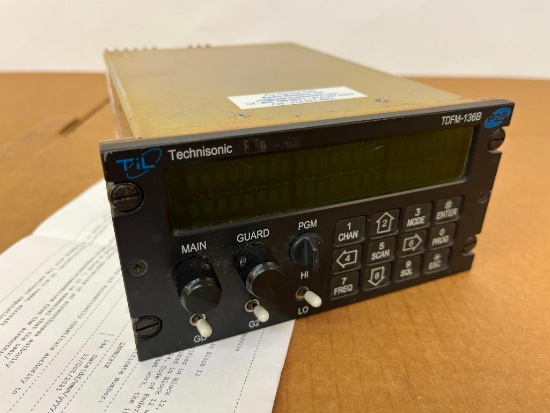 TECHNISONIC TDFM-136B DIGITAL VHF/FM TRANSCEIVER 081252-1-10 (REPAIRED)