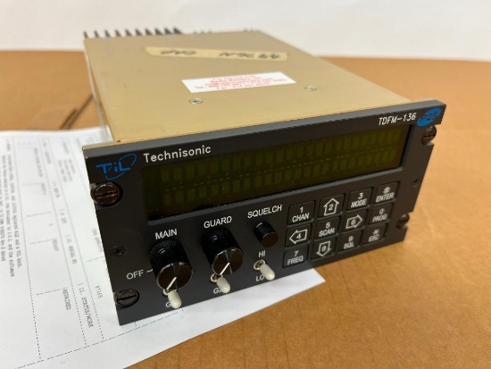 TECHNISONIC TDFM-136 DIGITAL VHF/FM TRANSCEIVER 981087-1 (REPAIRED)