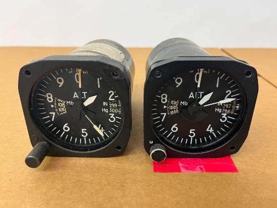 AEROSONIC BELL HELICOPTER ALTIMETERS 102200-11850 [ALT: 214-175-278-101] (1-CONDEMNED, 1-NO PPW)