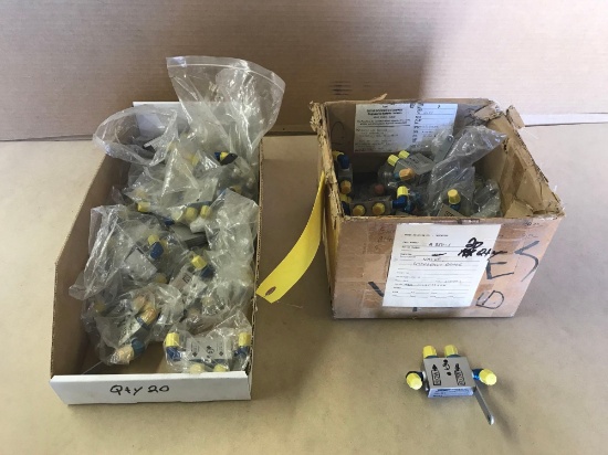 BOXES OF NEW A-850-1 PARKING BRAKE VALVES (APPROX 40)