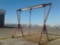 COLLAPSIBLE A-FRAME WITH CHAIN HOIST, APPROX 12' H.