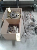 LOT OF STRAPS, LIFTING CABLES & GROUNDING LINES