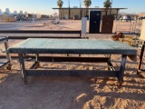 ROLL-AROUND STEEL SHOP BENCH WITH VISE 40