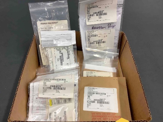 BOX OF NEW LANDING GEAR REPAIR EXPENDABLES 33-324032, 105-810038-1, 155-07500, 46041-3,