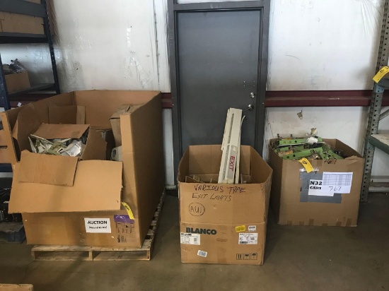 BOXES OF 767 PSU'S & INTERIOR INV.