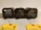 MITCHELL 5000E-1, E-8 & E-9 ATTITUDE GYRO'S (1 WITH CRACKED GLASS)