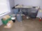 TRASH CART WITH DUCTING, WIRING & FIRE EXTINGUISHER SIGNS. PICKUP ONLY