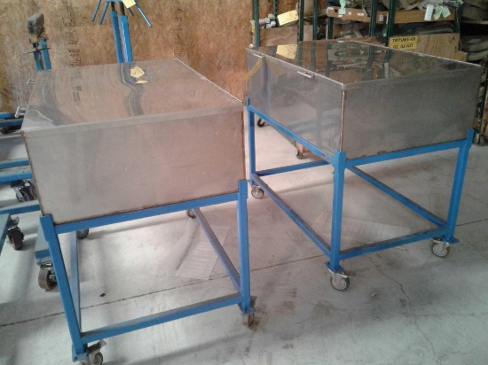 STANLESS DIP/RINSE TANKS 48" L x 30"W x 14"D