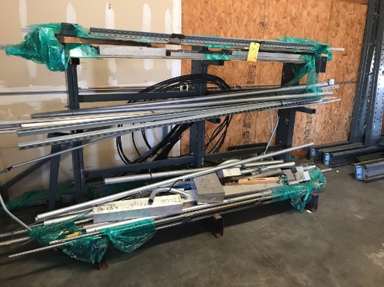 CANTILEVER RACK WITH RAWSTOCK 8' LONG x 6' TALL (PICKUP ONLY)