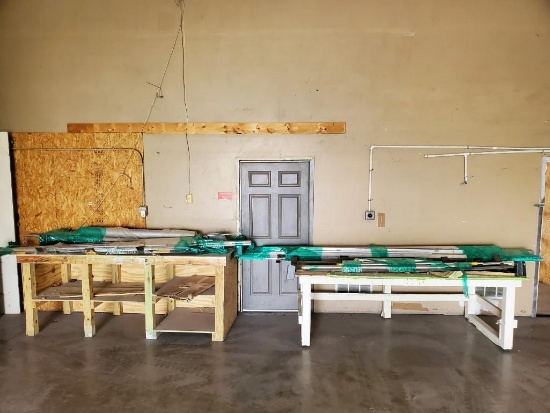 BENCHES WITH RAW STOCK (PICKUP ONLY)