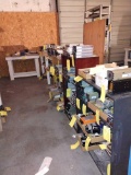 LOT OF WOODEN TABLES & BOOK SHELVES (DOES NOT INCLUDE INVENTORY/PICKUP ONLY)