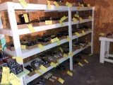 4 SHELF WOODEN SHELF 10' L x 2' W x 6' T (DOES NOT INCLUDE INSTRUMENTS/PICKUP ONLY)