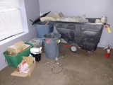 TRASH CART WITH DUCTING, WIRING & FIRE EXTINGUISHER SIGNS. PICKUP ONLY