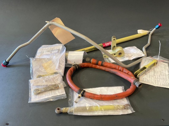 LOT OF S76 PUSHPULL RODS, BELLCRANKS, LINE & MISC (MOST REMOVED FROM TEARDOWN)