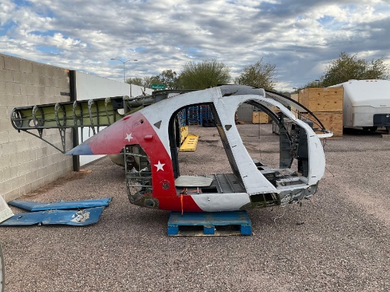 HUGHES 369HS DAMAGED CABIN SECTION