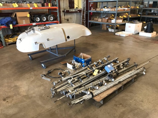 BELL 206B3 SIMPLEX BELLY TANK WITH BOOMS & INV., INCLUDES CART