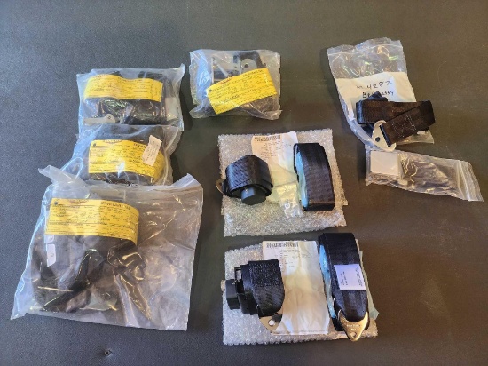 (2) NEW 407 SEAT BELT INERTIA REELS 407-370-728-103N & (3) 3491410-12-070 (REMOVED FOR AIRCRAFT MOD)