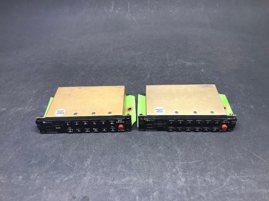 SKYTRAC DVI-300AP SATCOM CONTROL PANELS, PN 105-300-04, (1 HAS DAMAGED PIN)