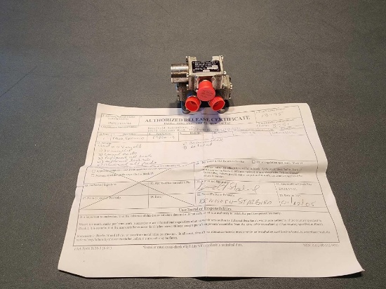 SOLENOID/SEQUENCE VALVE 55350-19 (OVERHAULED) S/N 7078