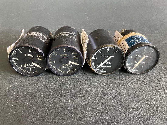 KING AIR FUEL FLOW INDICATORS 101-384009-1, 90-38009-5, 267-917-003 (ALL WITH REMOVAL TAGS)