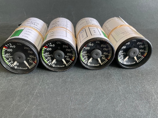 BEECHCRAFT OIL PRESSURE/TEMP INDICATORS 563-248 ALT #101-384155-7 (ALL A/R)
