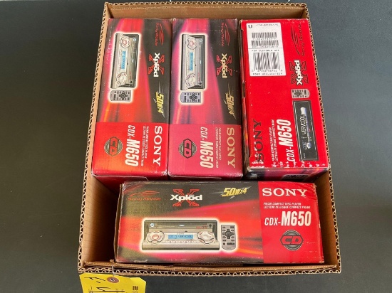 NEW SONY CD RADIOS WITH REMOTES