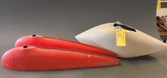 LOT OF CESSNA METAL WING TIPS & NOSE WHEEL PANT