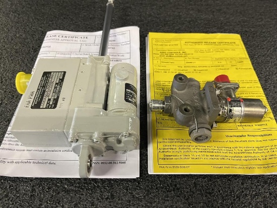 MD80 AUTOSLAT ACTUATOR (1) 6010N0001-03 (REPAIRED) & SOLENOID VALVE (1) 320490-1-1 (INSPECTED)