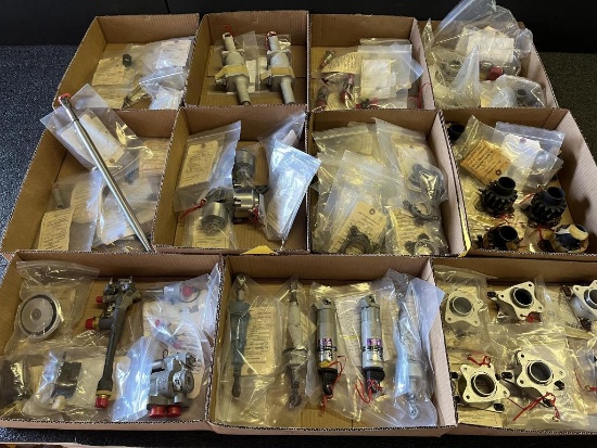 A320 BOXES OF ACTUATORS, PINIONS, VALVES, & MISC [78 LINE ITEMS]