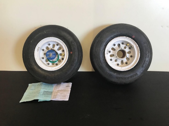 KING AIR MAIN WHEEL & TIRE ASSYS 101-8001-47 (1 WITH NEW TIRE PAPERWORK)