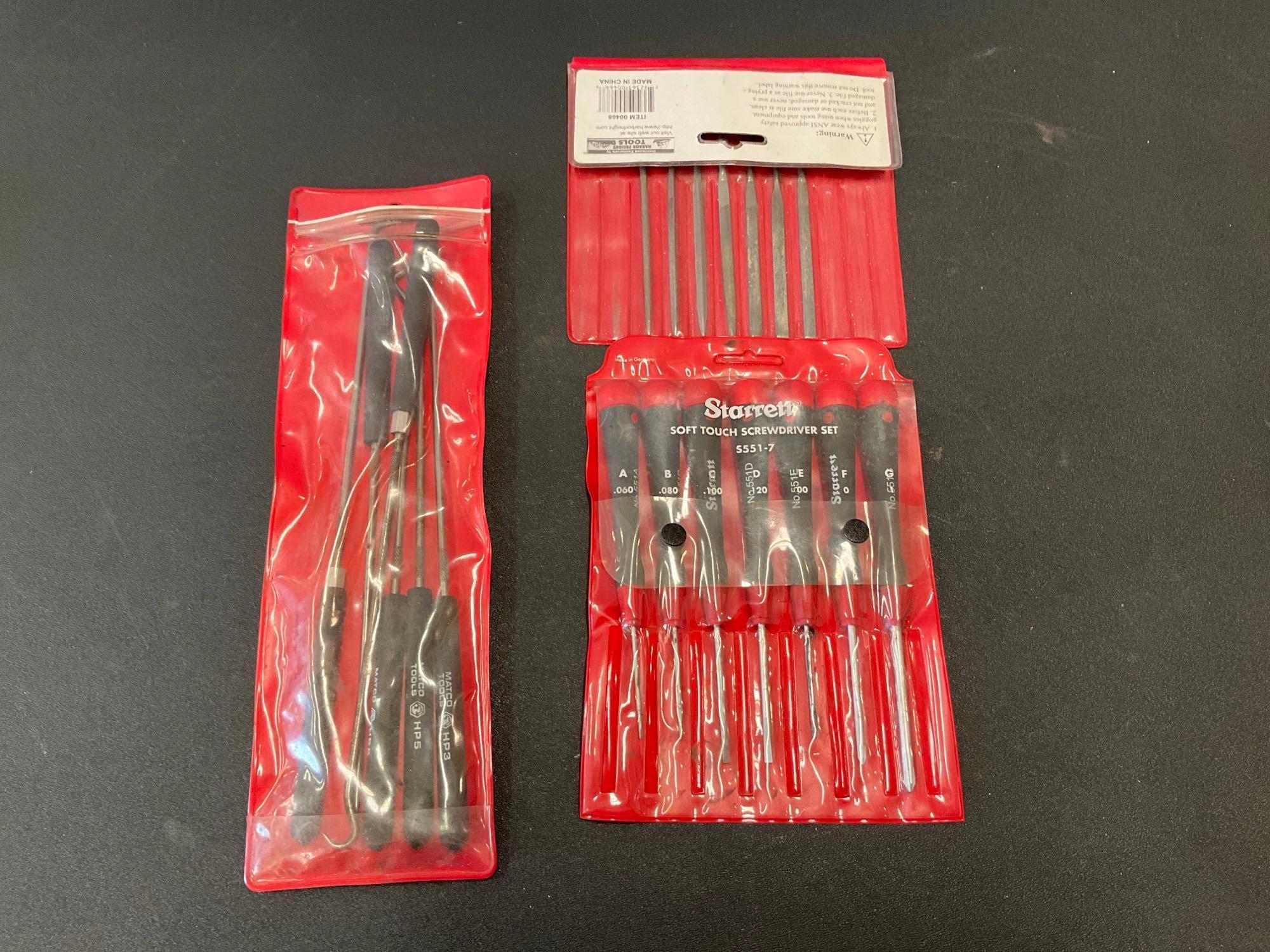 (LOT) MATCO PICK SET, STARRETT SOFT TOUCH SCREW Proxibid
