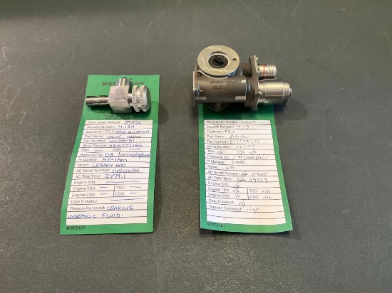 CHALLENGER ACTUATOR D97C000-614 & LEGACY 600 DRAIN VALVE HV50-61 (BOTH REPAIRABLE)