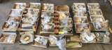 BOXES OF NEW LEARJET WIRING HARNESS, EDGE LIGHTED PANELS, KITS, HI-LOKS, RIVETS, & AIRFRAME/HARDWARE