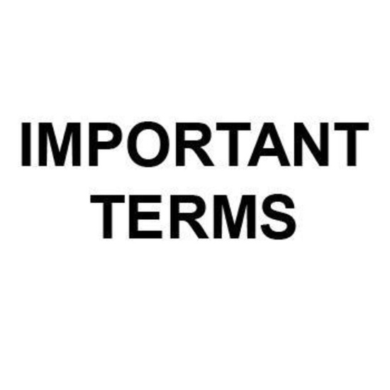 NOTICE: PLEASE READ THE FOLLOWING TERMS