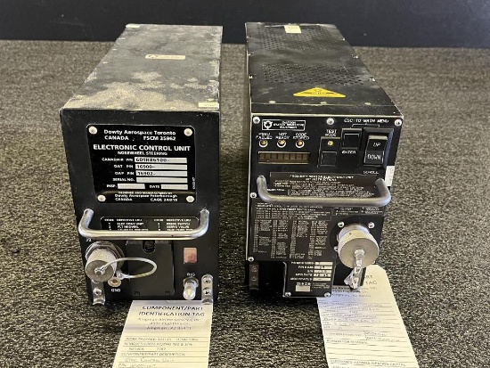 DOWTY NOSE WHEEL STEERING ELECTRONIC CONTROL UNIT (1) 16900-107 & ELDEC PROXIMITY SENSOR ELECTRONIC