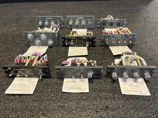 CONTROL PANELS (1) 601R51732-1, (1) 601R51075-45, (1) 601R51559-7, (1) 601R51076-41, (1)
