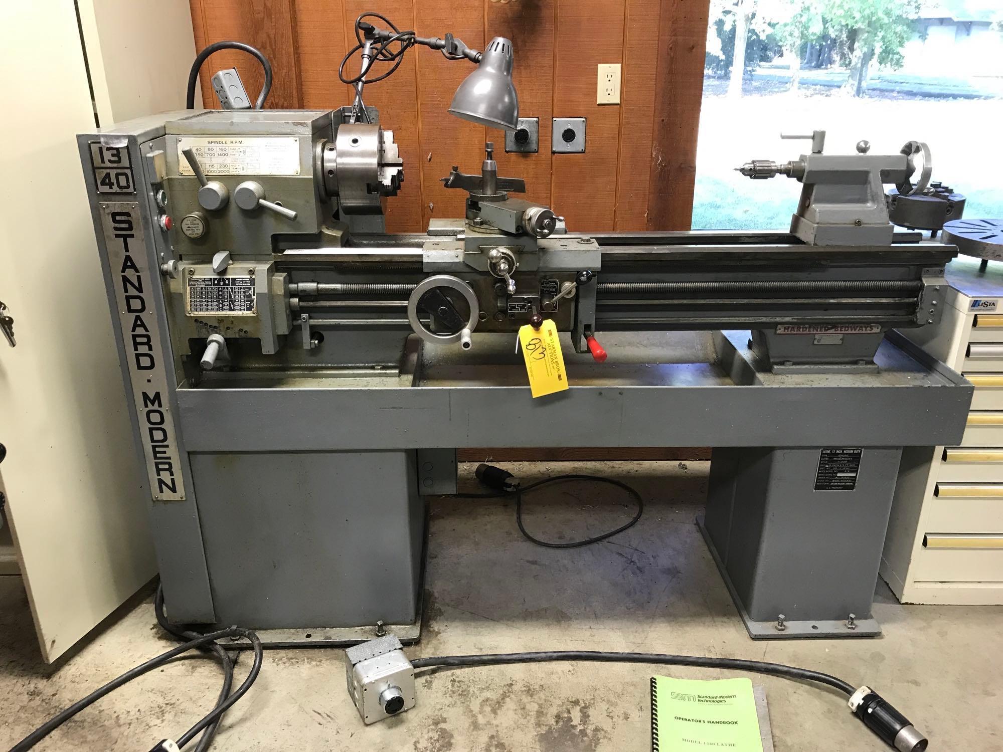 STANDARD MODERN 1340 METAL LATHE 40-2000 RPM, | Proxibid