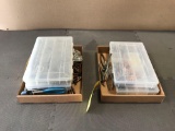 BOXES OF CLECOS & CLECO PLIERS
