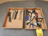 BOXES OF CANNON PLUG PLYERS, STRIPPERS & CONNECTOR TOOLS